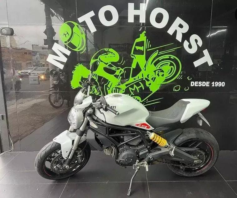 Ducati Monster Branco 5